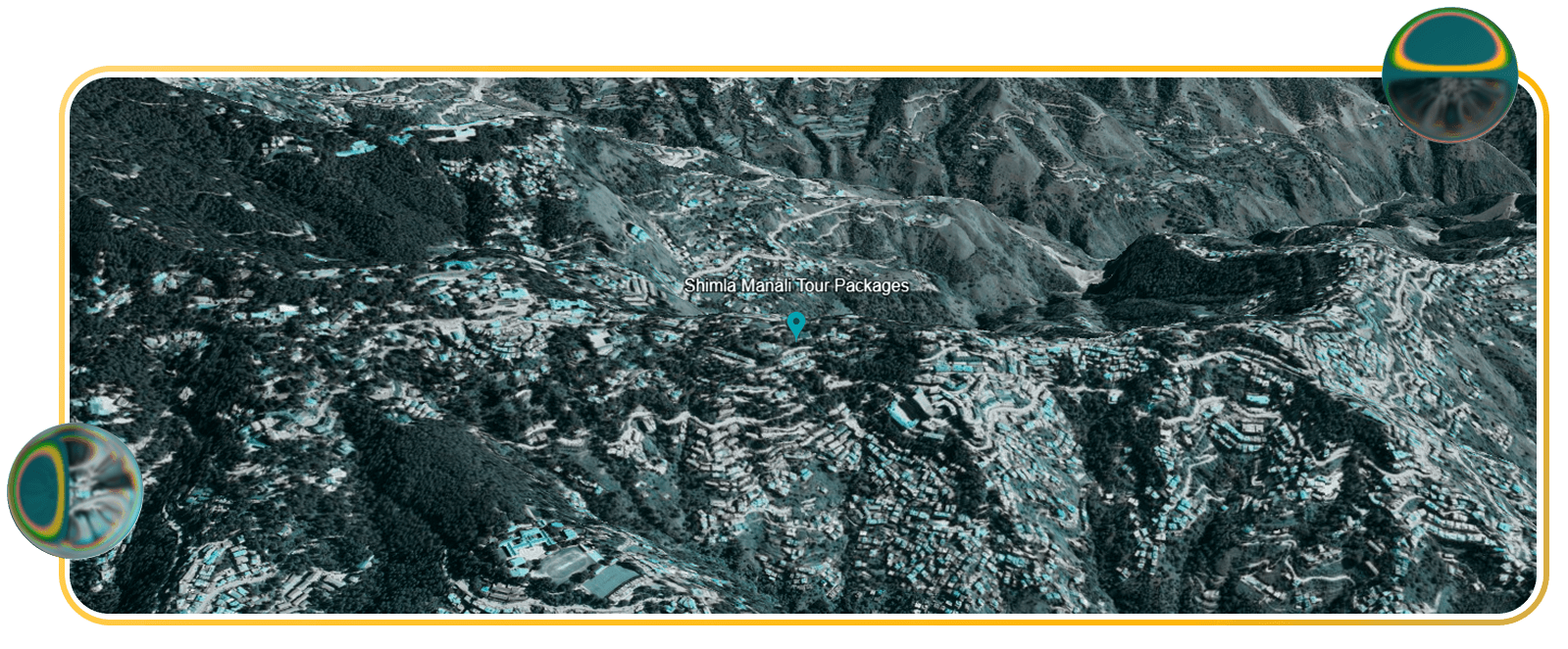 Shimla Manali Local Map